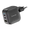 WINX POWER Max 65W GaN-Wandladegerät - 2x USB-C PD, 1x USB-A QC, Schwarz