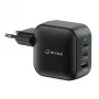 WINX POWER Max 65W GaN-Wandladegerät - 2x USB-C PD, 1x USB-A QC, Schwarz