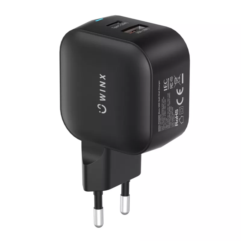 WINX POWER More 35W GaN-Netzteil - Doppel-USB-C & USB-A, PD 3.0 PPS, Weiß