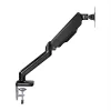 WINX RISE Pro Vollbeweglicher Monitorarm - Einzel 17-32 inch Gasfeder Tischhalterung, VESA 75/100, C-Klemme & Grommet, Schwarz