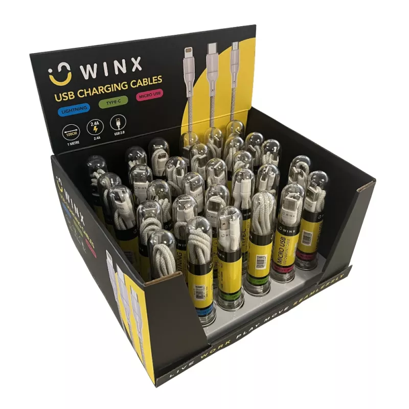 WINX USB-C auf USB-A Lade- und Datenkabel 1,2 m Schwarz