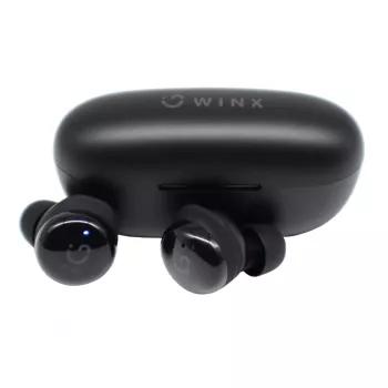 WINX VIBE Active 2 TWS Ohrhörer – Kabellose Bluetooth 5.3 In-Ear-Kopfhörer mit Ladecase, IPX4 Wasserschutz, ENC-Mikrofon, Touch-Bedienung, Gaming-Modus mit geringer Latenz, 24 Stunden Gesamtspielzeit, Schwarz