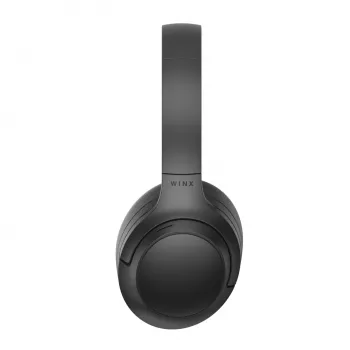 WINX VIBE Pure 2 Hybrid ANC Over-Ear-Kopfhörer mit Bluetooth 5.3, 30h Akku, faltbarem Design - Schwarz