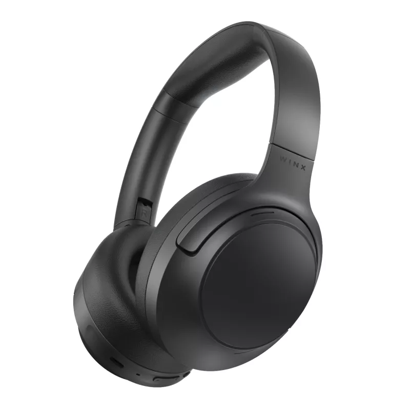 WINX VIBE Pure 2 Hybrid ANC Over-Ear-Kopfhörer mit Bluetooth 5.3, 30h Akku, faltbarem Design - Schwarz