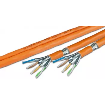 Wirewin VKW SFTP K7 LSOH3 500DXB Cat.7 S/FTP Netzwerkkabel als Meterware, 500 m, Orange, LSOH3