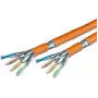 Wirewin VKW SFTP K7 LSOH3 500DXB Cat.7 S/FTP Netzwerkkabel als Meterware, 500 m, Orange, LSOH3