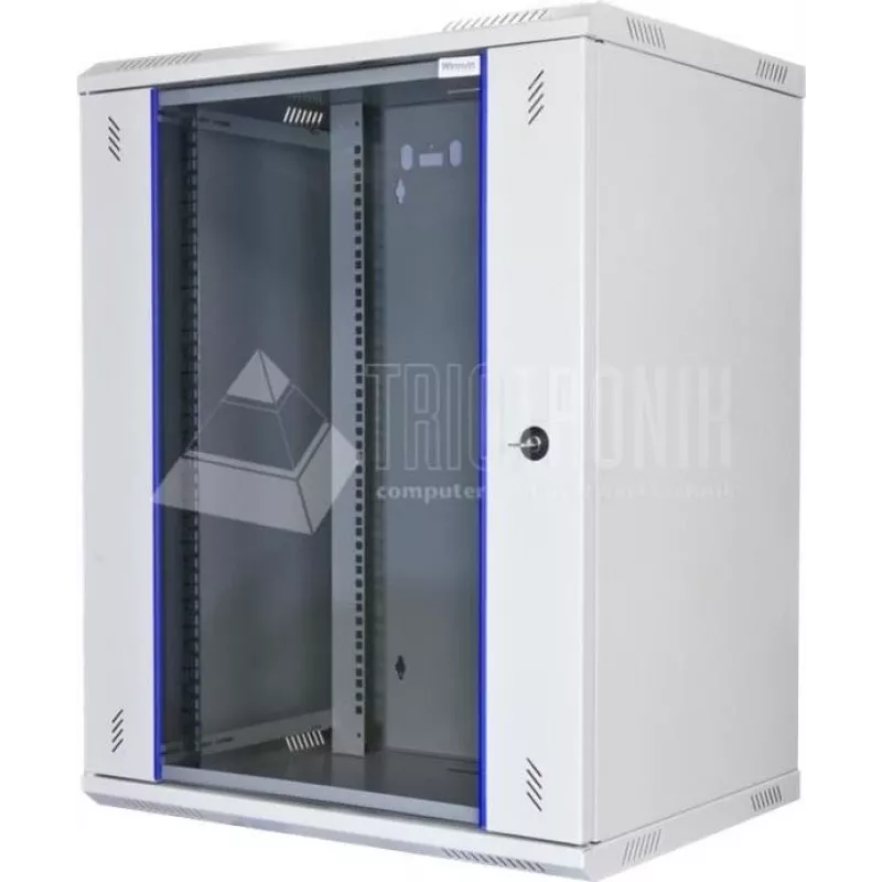 Wirewin WCAB PS2 600X450X15U Wandmontiertes Rack 15U Grau