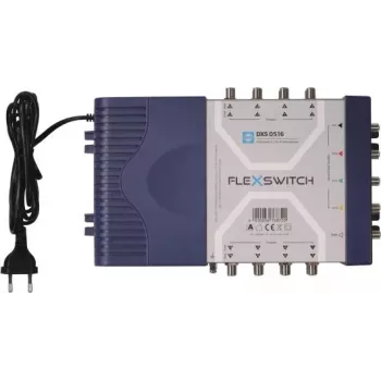 WISI DXS0516 FLEXSWITCH Multischalter 5 Eingänge 16 Ausgänge SAT/Terr