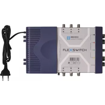 WISI FLEXSWITCH DXS0512 5-in-12 aktiver Multischalter mit Netzteil