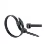 WKK Kabelbinder 370 mm 7,60 mm Schwarz UV-stabilisiert 100 Stück