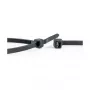 WKK UV-stabilisierte schwarze Nylon-Kabelbinder 100 x 2,5 mm, 100er-Pack