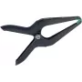 Wolfcraft 3431000 Microtip Präzisions-Federklemmen-Set, 2 Stück, 60 mm Spannweite, schonende Backen, Schwarz/Orange