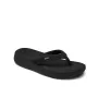 Women's Reef Cushion Cloud Black Sandals