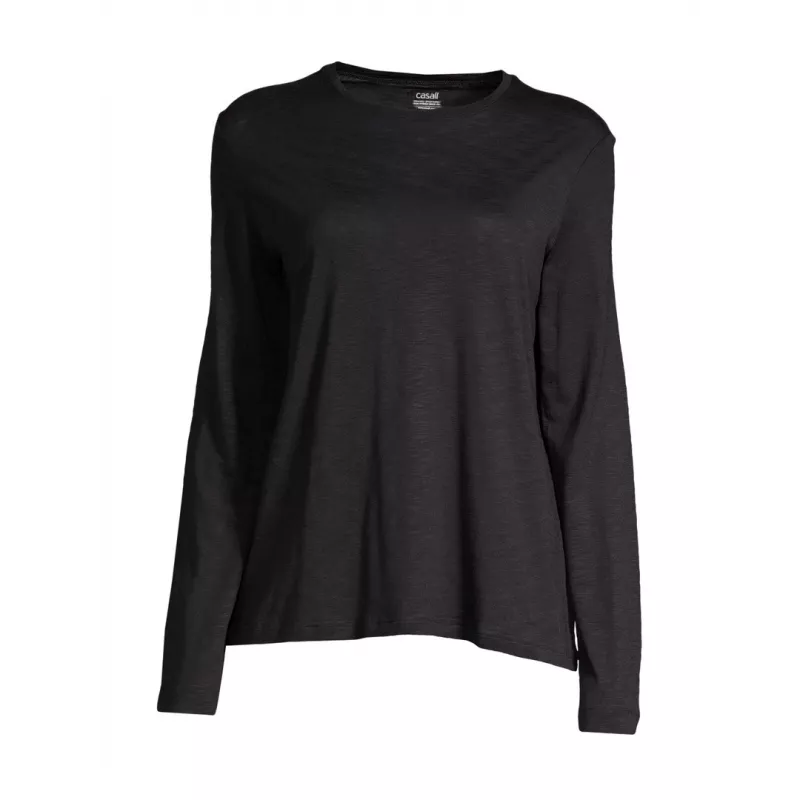 Damen-Trainingsshirt CASALL Soft Texture Schwarz