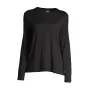 Damen-Trainingsshirt CASALL Soft Texture Schwarz