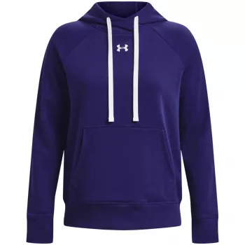 Women's Under Armour Rival Fleece HB Hoodie Midnight Navy/White