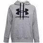 Under Armour Damen Rival Fleece Logo Hoodie Mod Gray