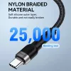 Wozinsky 1 m USB-C auf USB-C Kabel 60W PD Schnellladung & Datensync Schwarz