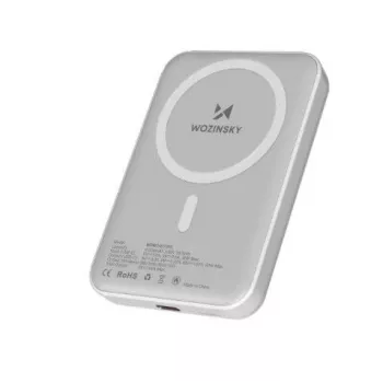 Wozinsky 10.000 mAh Magnetische Powerbank Weiß