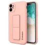 Wozinsky Apple iPhone 12 Kickstand Case Silikonhülle mit Standfuß Pink