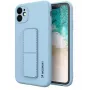 Wozinsky Apple iPhone 12 Kickstand-Hülle Silikon-Cover mit Ständer Blau