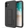 Wozinsky Apple iPhone 12 Pro Max Silikonhülle mit Standfuß Schwarz