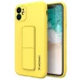 Wozinsky Apple Kickstand Case Flexible Silicone iPhone 11 Gelb