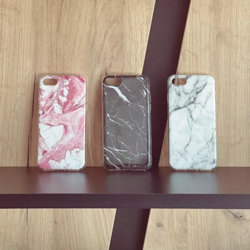 Wozinsky Black Marble TPU Case für Samsung A73