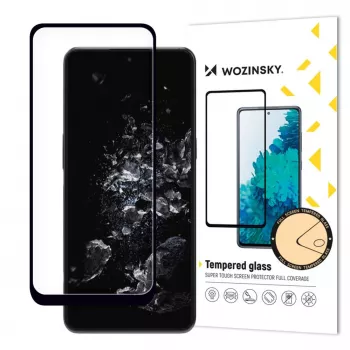 Wozinsky Full Glue Tempered Glass Screen Protector für OnePlus 10T / OnePlus Ace Pro, 9H Härte, Vollflächige Abdeckung, Schwarzer Rahmen