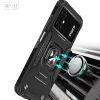 Wozinsky Ring Armor Case für Google Pixel 7 Pro - Gepanzerte Hülle mit magnetischem Haltering - Schwarz