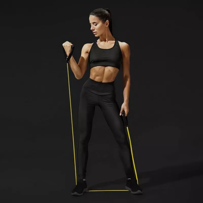 Wozinsky Set aus 5 Fitnessbändern Exercise Expander + Zubehör (WRTS5-01)