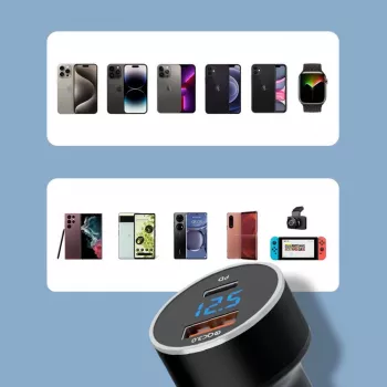 Wozinsky WDCCAC USB-C USB-A 36W Auto-Ladegerät - Schwarz
