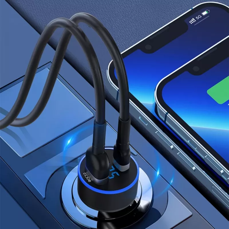 Wozinsky WDCCAC USB-C USB-A 36W Auto-Ladegerät - Schwarz