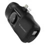Wozinsky WF16-YLS Mini Power Bank 5000mAh 15W mit integriertem USB-C-Kabel und Apple Watch-Ladegerät - Schwarz