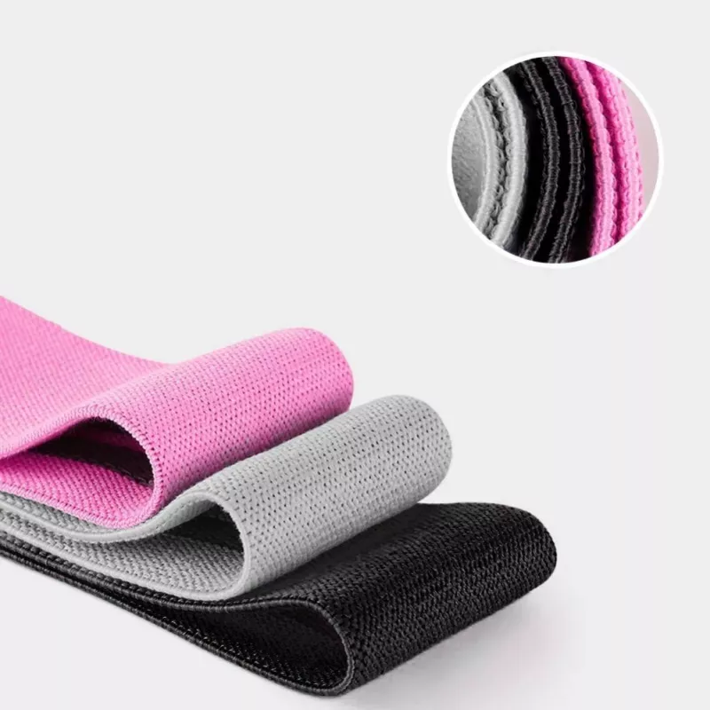 Wozinsky WFB-01 Stoff-Widerstandsband Mini-Band-Set für Yoga, Fitness, CrossFit (3 Stufen)