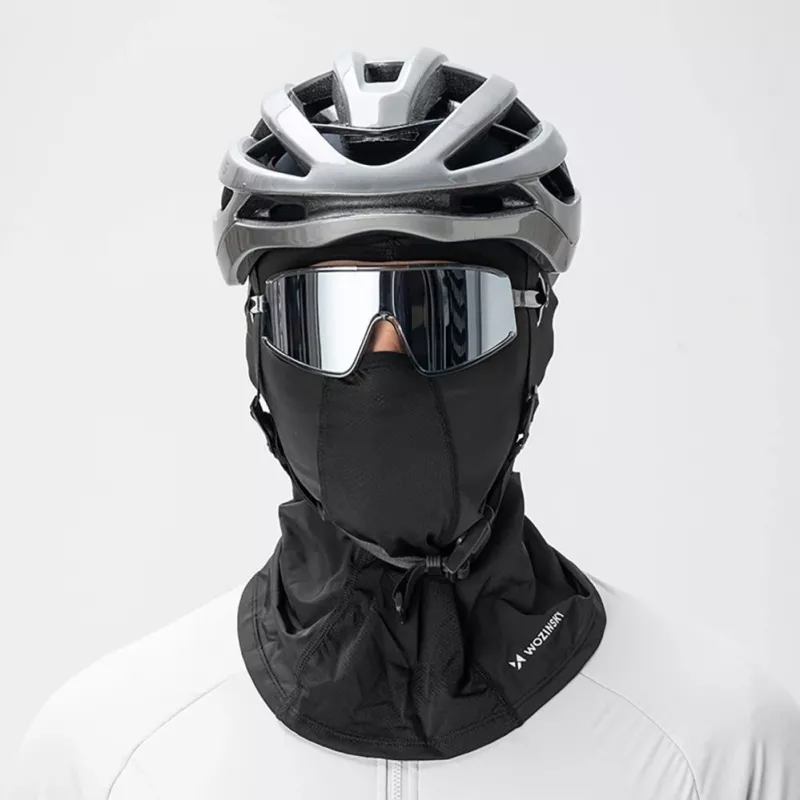 Wozinsky WKM-01B Sturmhaube für Motorrad/Fahrrad, Schwarz