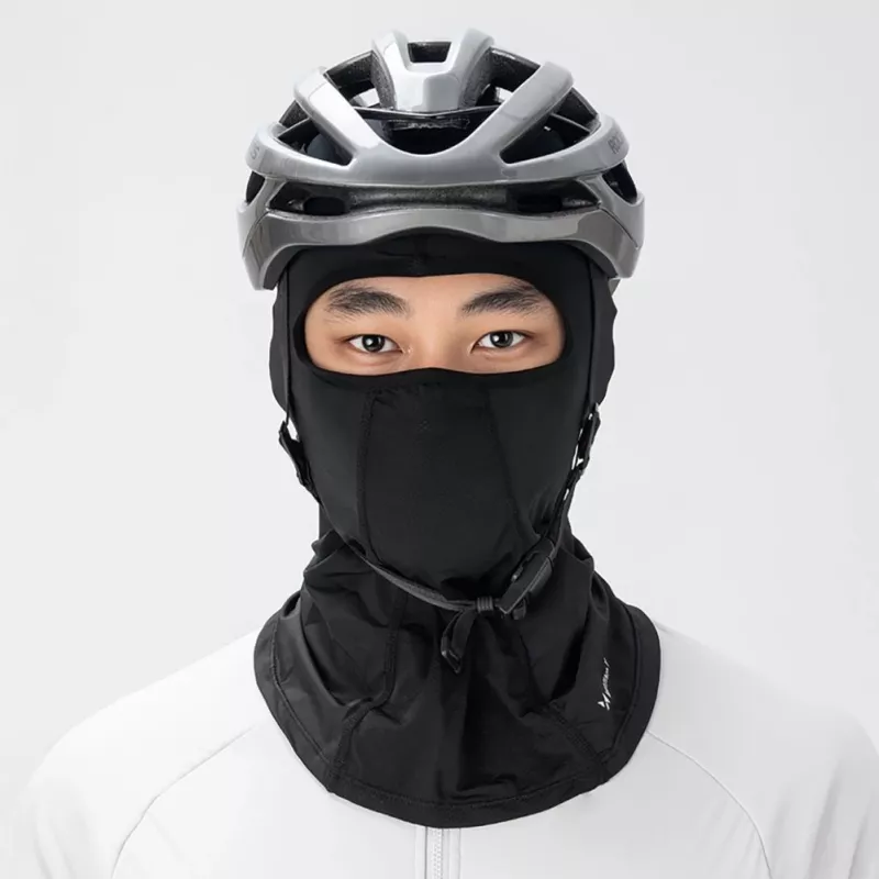 Wozinsky WKM-01B Sturmhaube für Motorrad/Fahrrad, Schwarz