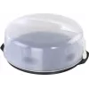 XAVAX Tortenhaube mit Tragegriff, Transparent/Anthrazit, 34 cm 111514