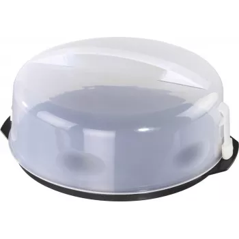 XAVAX Tortenhaube mit Tragegriff, Transparent/Anthrazit, 34 cm 111514