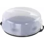 XAVAX Tortenhaube mit Tragegriff, Transparent/Anthrazit, 34 cm 111514