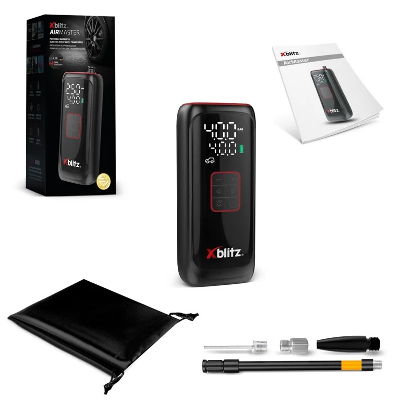 Xblitz AIRMASTER Elektrische Pumpe 150 PSI Digital LED Auto-Stop