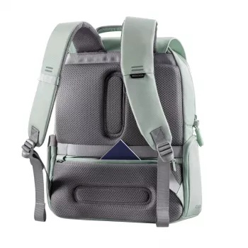 XD Design Soft Daypack Mint 15L Rucksack aus recyceltem PET, diebstahlsicher, mit Laptopfach, USB-Anschluss und RFID-Schutz
