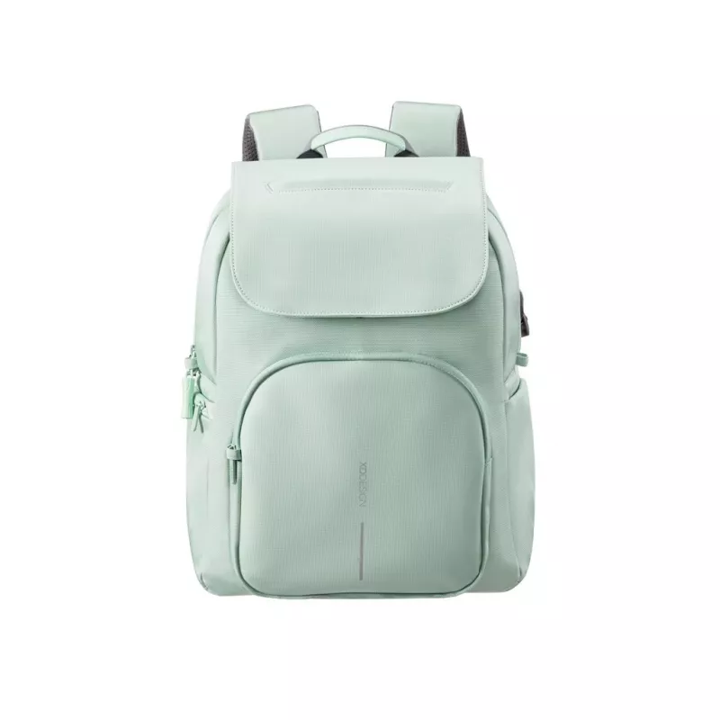 XD Design Soft Daypack Mint 15L Rucksack aus recyceltem PET, diebstahlsicher, mit Laptopfach, USB-Anschluss und RFID-Schutz