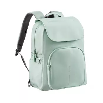 XD Design Soft Daypack Mint 15L Rucksack aus recyceltem PET, diebstahlsicher, mit Laptopfach, USB-Anschluss und RFID-Schutz