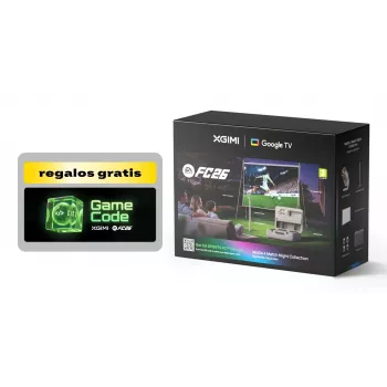 XGIMI MoGo 4 LED Match Night Bundle mit Google TV, Leinwand, Tasche, Ständer, Filter, FC26-Code (WK08K-5)