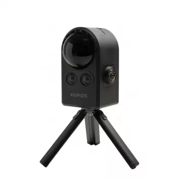 XGRIDS PortalCam Standard Kit - 1080p Full HD AI-Tracking-Webcam mit 2-Achsen-Gimbal, 360°-Schwenk, Gestensteuerung, USB-C, Bluetooth 5.0, wiederaufladbarem Akku, mattschwarz