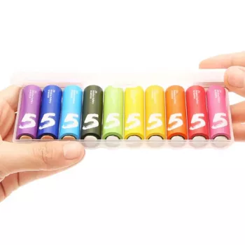Xiaomi AA Rainbow Alkaline-Batterien (10er-Pack) – 1,5V LR6, 7 Jahre Lagerfähigkeit
