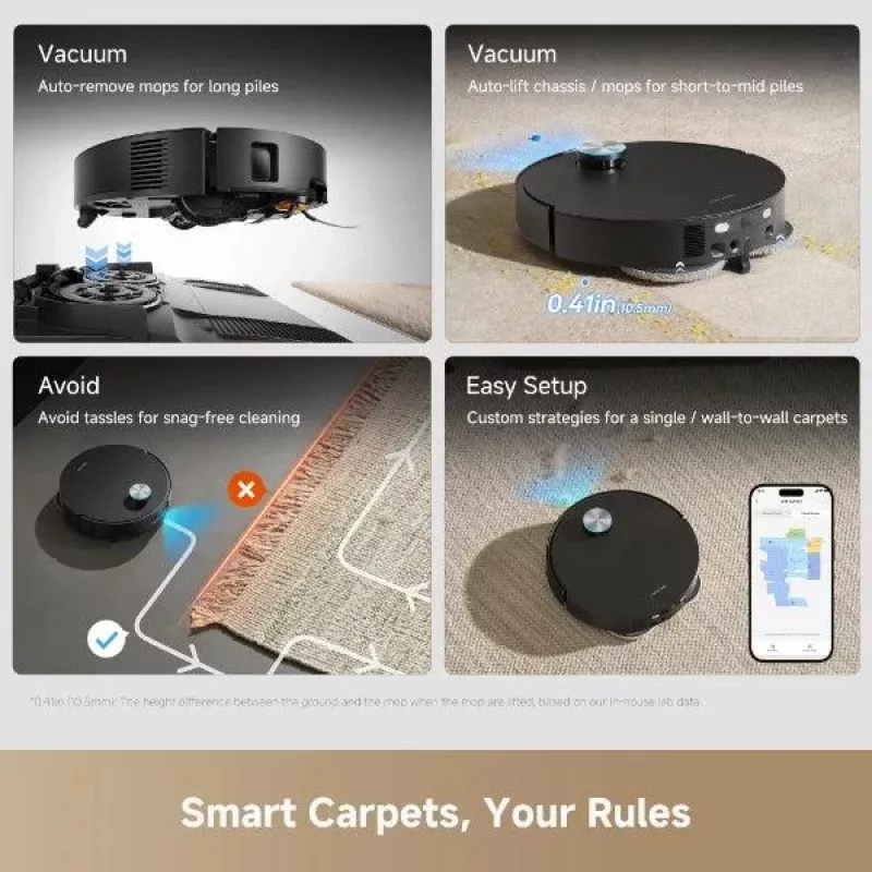 Xiaomi Dreame X60 Ultra Saugroboter Schwarz