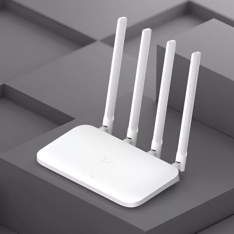 Xiaomi Mi Router 4C Wi-Fi 4 Wireless Router (2.4GHz, 300 Mbps, 4 Antennen, 3x Fast Ethernet) Weiß