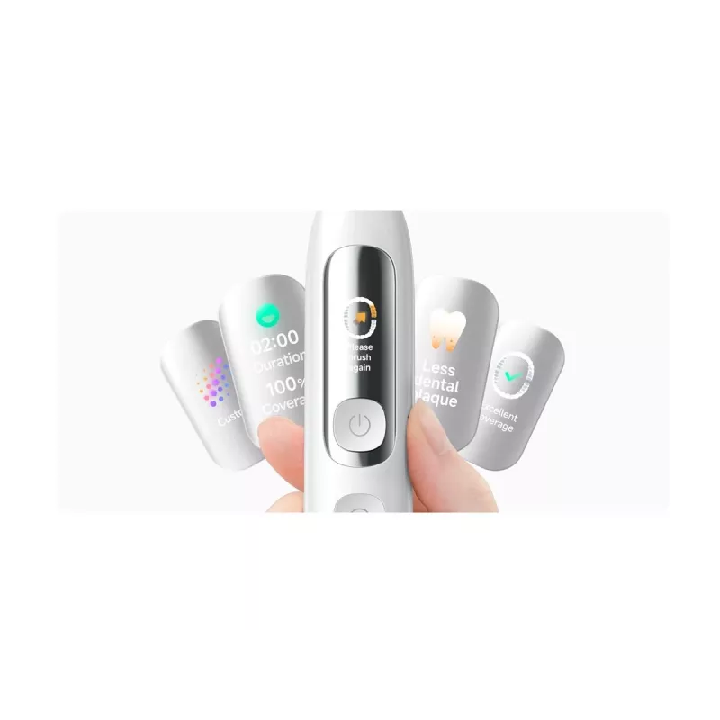 Xiaomi Mijia Smart Servo-Oscillation Electric Toothbrush Pro White – Sonic, 39.600 Vibrationen/min, Bluetooth, IPX7, kabelloses Laden, EU